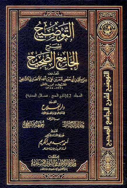 غلاف التوضيح لشرح الجامع الصحيح – م12 (تابع الحج – فضائل المدنية)