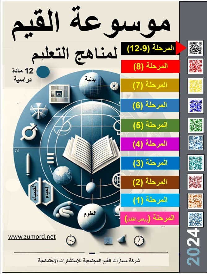 غلاف موسوعة القيم لمناهج التعليم – الأول للمراحل 9-12