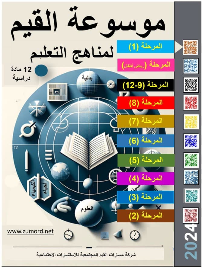 غلاف موسوعة القيم لمناهج التعليم – مرحلة 1